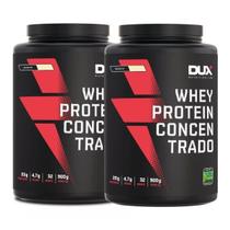 Kit 2 Whey Protein Concentrado BCAA Todos Os Sabores 900g Dux Nutrition