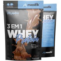 Kit 2 Whey Protein Hidrolisado Isolado Concentrado 3w 1k