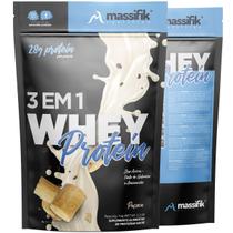 Kit 2 Whey Protein Hidrolisado Isolado Concentrado 3w 1k