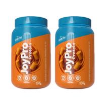 Kit 2 Whey Protein JoyPro 20g Proteina Paçoca Crescimento Muscular Shark Pro