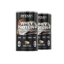 Kit 2 Whey Protein Renova Be Ácido Hialurônico 600g - Coco