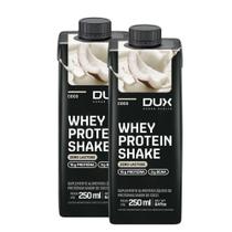 Kit 2 Whey Protein Shake Dux com 15g de Proteína e 3g BCAA Sabor Coco Zero Lactose 250ml