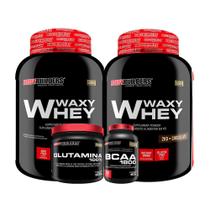 Kit 2 Whey Protein Waxy Whey 2Kg+ Glutamina 500G