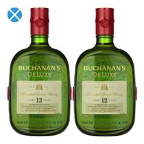 Kit 2 Whiskys Buchanans Deluxe 12 Anos Escócia 1 L
