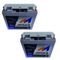 Kit 2 x Bateria Estacionária Moura 18ah 12v Mva-18 Nobreak Kit 2 x Bateria Estacionária Moura 18ah 12v Mva-18 Nobreak