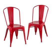 KIT - 2 x cadeiras Iron Tolix - Design Industrial - Aço - Vintage