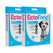 Kit 2 x coleira ectofend g azul