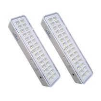 Kit 2 x Luminaria 30 leds 12V 24V pra central luz emergencia