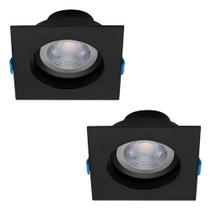 Kit 2 X Luminária Easy Par20 Preta 7w 3000k Stella Bivolt Preto Kit 2 X Luminária Easy Par20 Preta 7w 3000k Stella Bivolt Preto