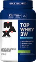 Kit 2 X Whey Protein 3W 900g Top Whey Max Titanium Mais Performance Kit 2 X Whey Protein 3W 900g Top Whey Max Titanium Mais Performance