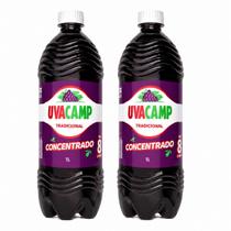 Kit 2 Xarope Concentrado Uvacamp Guaraná guaracamp de 1litro Kit 2 Xarope Concentrado Uvacamp Guaraná guaracamp de 1litro