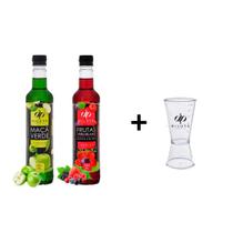 Kit 2 Xaropes Dilute para Drink Soda Italiana Gin + Dosador