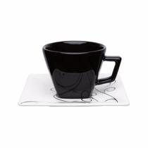 Kit 2 Xícaras Cafézinho Freedom Oxford Porcelana 75ml