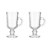 Kit 2 Xícaras Caneca Irish Vidro Pequena 120ml