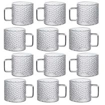 Kit 2 Xicaras de Vidro Transparente 130ml Caneca Café Luxo Kit 2 Xicaras de Vidro Transparente 130ml Caneca Café Luxo