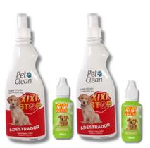 Kit 2 Xixi Stop e 2 Pipi Certo Pet Clean Educador Sanitário para Cães Xixi não e Xixi Sim Pet Clean Kit 2 Xixi Stop e 2 Pipi Certo Pet Clean Educador Sanitário para Cães Xixi não e Xixi Sim Pet Clean
