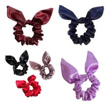 Kit 2 Xuxinhas Rabicó Laço Cabelo Cetim