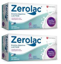 Kit 2 Zerolac Lactase Enzima Digestiva 30Cps - União Química