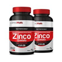 Kit 2 Zinco Quelato 500Mg Clinicmais 30 Cápsulas