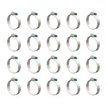 Kit 20 Abraçadeira Aço Carbono Fita 14mm 57x76mm 2.1/4x3