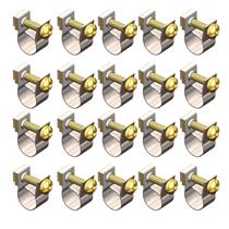 Kit 20 Abracadeira Mangueira Combustivel Suprens 12x14mm