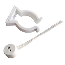 Kit 20 Abraçadeira Para Lâmpada Tubular T5 G5 + Kit 20 Soquete Para Lâmpada Tubular T5 G5 Led ou Fluorescente