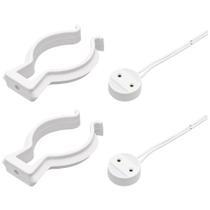 Kit 20 Abraçadeira Suporte Para Lampada Tubular T8 + 20 Soquete Para Lampada Tubular T8 Led ou Fluorescente