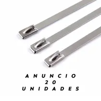 Kit 20 Abraçadeira Zip Tie Lacre Inox Termotape 7,9x266mm Kit 20 Abraçadeira Zip Tie Lacre Inox Termotape 7,9x266mm