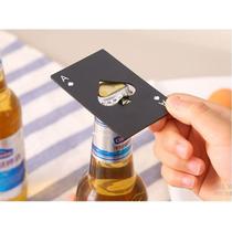 Kit 20 Abridor de Garrafa - Carta Baralho Preto