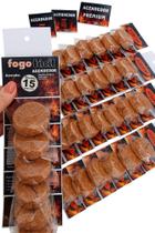 Kit 20 Acendedores de churrascaria carvão lenha e réchaud