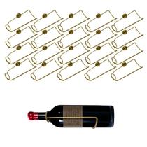 Kit 20 Adega Parede Garrafa Vinho Estilo Industrial Dourado Kit 20 Adega Parede Garrafa Vinho Estilo Industrial Dourado