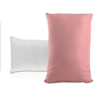 Kit 20 almofadas 20x30 rosa e branca para sublimação