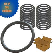 Kit 20 Anéis Vedação Borracha Preto Para Tubo PVC Esgoto 40mm Fortlev Kit 20 Anéis Vedação Borracha Preto Para Tubo PVC Esgoto 40mm Fortlev