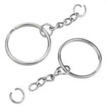 Kit 20 Argola Chaveiro 25mm C/ Elo Para Chaves Kit 20 Argola Chaveiro 25mm C/ Elo Para Chaves