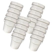 Kit 20 Baldes Plásticos 3.6L - Tampa Lacre - BPA Free