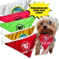 Kit 20 bandanas pet, personalizada, sua logo/arte - Boutique Amigo Pet