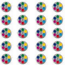 Kit 20 Bandejas De Aluminio Paleta Godê Redonda Para Pinturas Tinta Aquarela Escolar Artesanato