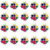 Kit 20 Bandejas De Aluminio Paleta Godê Retangular Para Pinturas Tinta Aquarela Escolar Artesanato