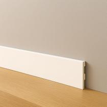 Kit 20 Barras Rodapé Poliestireno 10cm Liso Branco 2m RM Decor