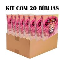 Kit 20 Biblias Pequena Evangelismo - Edição de Promessas Feminina