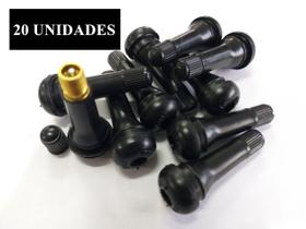 Kit 20 Bico de Roda Liga Leve e Ferro Carro Moto Modelo 414 Pneu Kit 20 Bico de Roda Liga Leve e Ferro Carro Moto Modelo 414 Pneu