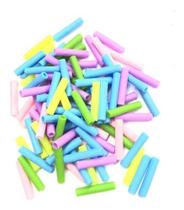 Kit 20 Bicos De Silicone Proteção De Canudos Inox Kit 20 Bicos De Silicone Proteção De Canudos Inox