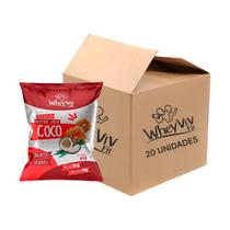Kit 20 Biscoito de Proteina Wheyviv Coco 45g Kit 20 Biscoito de Proteina Wheyviv Coco 45g