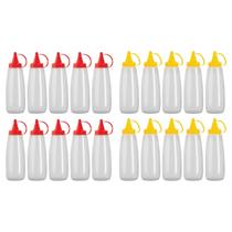 Kit 20 Bisnaga Ketchup Mostarda 350ml Molheira Kit 20 Bisnaga Ketchup Mostarda 350ml Molheira