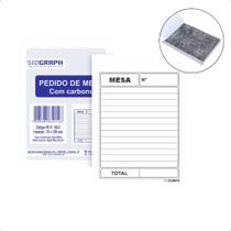 Kit 20 Blocos de Pedido de Mesa com Carbono 2 Vias para Atendimento Bares e Restaurantes