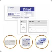 Kit 20 Blocos de Vale com Canhoto Sidgraph com 100 Folhas 144x69mm