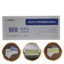 Kit 20 Blocos Nota Promissória 50Fls Grande Para Registro de Contas a Receber Sidgraph