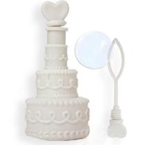 Kit 20 Bolhas de Sabão Formato De BOLO Para Festa Casamento