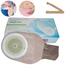 Kit 20 Bolsa Colostomia Com Carvao Ativado Recortável 70mm