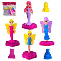 Kit 20 Boneca De Brinquedo Barata Plástico Menina Criança